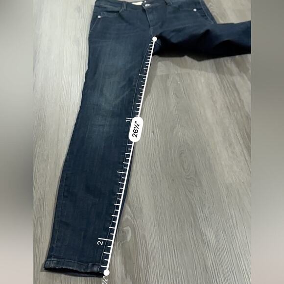 Anthropologie Pilcro Dark Wash Mid Rise Denim Legging Skinny Jeans Size 26 - Picture 10 of 10